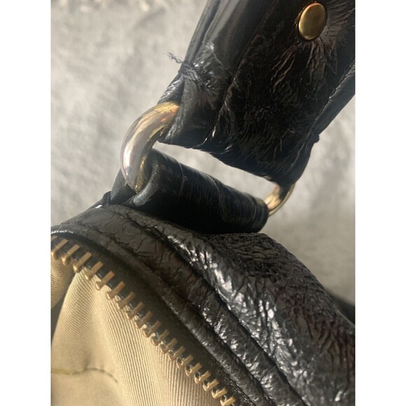 Marc Jacobs Black Cow Leather Two Way Zipper Shoulder Bag Purse Oversized. - Picture 15 of 16